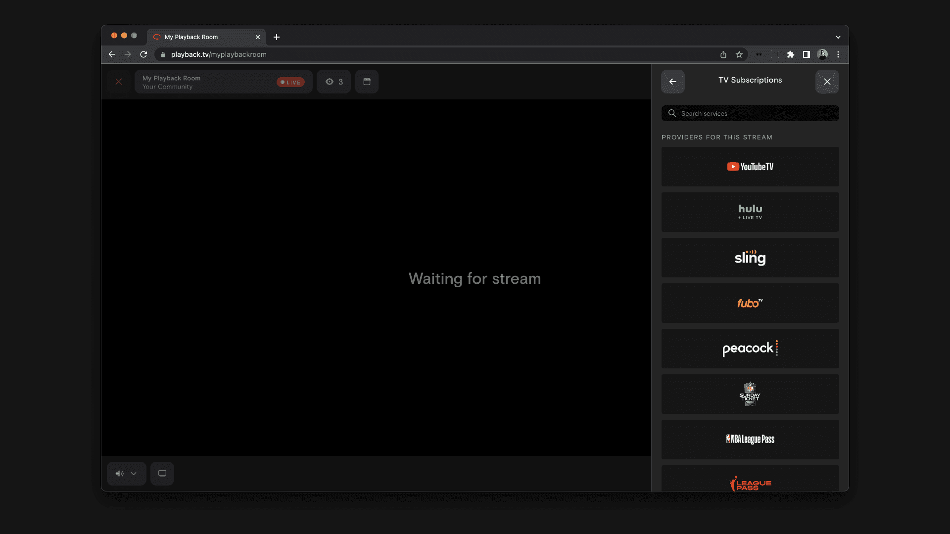 Verify a TV subscription